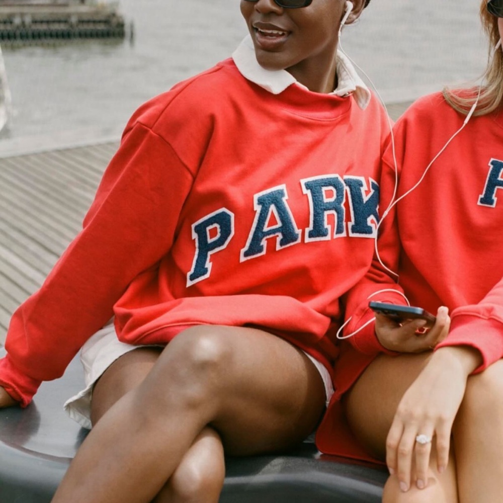 PARKE Mockneck in Apple Red L/XL